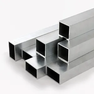 Factory Supply 10mm finned 22mm*22mm aluminum square tube brackets 200x200 mm square aluminium tube anodised