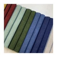 Couleur assortie série lin tissé tissus d'ameublement canapé chaise couverture tissu fournisseur personnalisé