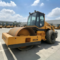 Compacteur routier vibrant d'occasion Shantui SR22M 22t à entraînement mécanique en stock
