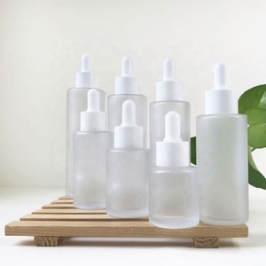 2026 Hot Sale <b>30ml</b> 50ml 60ml 80ml 100ml clear Color Round Cylinder Flat Shoulder Glass Dropper <b>Bottle</b> for Serum Essential Oil - Product Image 3