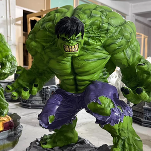 Figura de Personaje de Película en Resina, Estatua Pequeña de Fibra de Vidrio, Escultura de <span class=keywords><strong>Hulk</strong></span> Verde en Venta - Product Image 5
