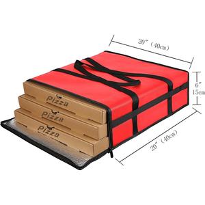 Vente en gros de sacs à provisions non tissés à isolation thermique sac isotherme à emporter portable étanche pour gâteau pizza - Product Image 2