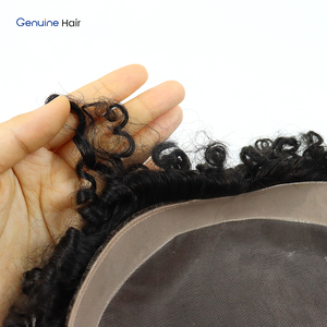 ทูเป้ผมแท้เกรดพรีเมียมสำหรับผู้ชาย ขนาด 15 มม. แบบหยิกฟู  ฐานโมโนเนื้อละเอียด พร้อมขอบ NPU  ผู้ผลิตทูเป้สำหรับผู้ชาย - Product Image 4