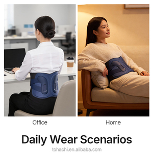 Tohachi EMS TENS Dual Pulse 16-Strength Deep Tissue Massage Wholesale Large-Area <b>Heating</b> EMS EVS Waist Massage Belt - Product Image 6
