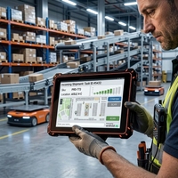 Tablette robuste Fushzk RT-10Z 10,1 pouces, PC Windows 11, double batterie interchangeable, station de travail industrielle à échange à chaud