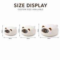 Peluche personnalisée chat siamois, adorable personnage de dessin animé, coussin en peluche pour canapé, oreiller rembourré pour cadeau de vacances, faible MOQ, OEM, ODM