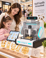 Imprimante à sucre portable, machine à fabriquer des bonbons 3D pour les marchés de location de matériel de fête et les petites entreprises
