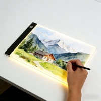 Tablette lumineuse LED A5 |   Tablette de dessin portable à intensité réglable de haute qualité pour artistes et designers - Idéale pour le traçage et le croquis