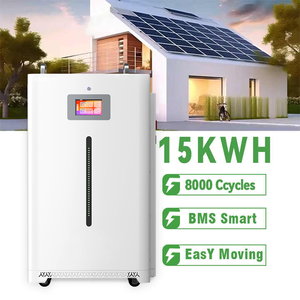 แบตเตอรี่ลิเธียมพลังงานแสงอาทิตย์สีเขียว 51.2V 300AH 15KWH ระบบกักเก็บพลังงานแสงอาทิตย์สำหรับบ้านแบบติดผนังหรือพื้น - Product Image 2