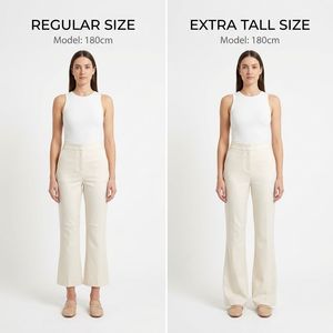 <span class=keywords><strong>Pantaloni</strong></span> a Zampa d'Elefante Extra Lunghi per Donne Alte, Taglia 36-38, <span class=keywords><strong>Pantaloni</strong></span> a Vita Alta 36 Pollici, Personalizzabili, Vendita all'Ingrosso - Product Image 2