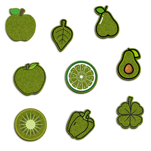 Avocat, Citron Vert, Poire Parfumée, Trèfle, Poivre Coloré, Paillettes aux Couleurs de Fruits, Plaques Plates en Acrylique, Plastique pour Coque de Téléphone, Scrapbooking, Sac DIY - Product Image 3