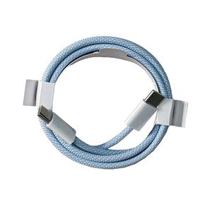 Venta al por mayor de cable de nailon trenzado de 1M, 2M, 3 pies y 6 pies de carga rápida tipo C Cables de datos para iPhone15, teléfonos Samsung, tabletas, auriculares - Product Image 6