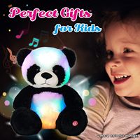 Peluche musicale Panda Animal en peluche Soft Glowing LED Light Night-up Toys Singing Lullabies Birthday Gifts