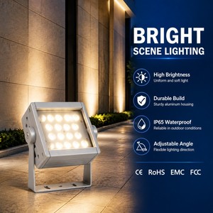Projecteur <span class=keywords><strong>LED</strong></span> RVBW DMX512 à montage en surface, 36W, puce LUMILEDS 3535, en aluminium étiré ADC12, pour Églises et Musées - Product Image 1