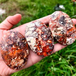 Venta al por Mayor de Piedras de Ágata Natural Pulida en Forma Ovalada para Sanación Espiritual y Decoración del Hogar, Regalos para Días Festivos - Product Image 1