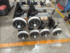 Aomai Giá bán khác biệt phía sau xe tải điện Kit phía sau đi Kart cổng thông tin Trailer trục - Product Image 4