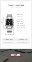 Reloj de Cuarzo SKMEl 9383 para Hombre, Reloj de Alta Calidad, 3ATM, Analógico, Deportivo, Resistente al Agua