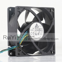 Delta 5V 24V 48V DC12V 0.51A AC EC 8025 80X80X25MM 8CM 4 fils Contrôle de température Châssis d'ordinateur Onduleur AFB0812SH Coolingfan