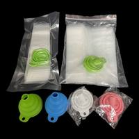 Sacs de congélation personnalisés imprimés de qualité alimentaire pour bâtonnets glacés, avec fermetures à glissière et entonnoir, pour chewing-gum, sushi, gelée, lait et aliments pour animaux de compagnie