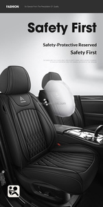 Coprisedili in Pelle di Design Premium, Set Completo Universale per 5 Posti, Adatto per <span class=keywords><strong>Opel</strong></span> Astra <span class=keywords><strong>Corsa</strong></span> Mokka Grandland, con Cuciture a Diamante, Lavorazione Raffinata - Product Image 3