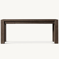 Table console en bois de style américain personnalisée Rhoohill, meubles vintage de style campagnard français, table d'entrée en chêne recyclé
