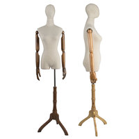 Mannequin femme ajustable en mousse PU pour présentation de vêtements, buste de couture économique