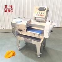 MBC Automatische Mango Snijmachine voor de verwerking van vers en diepvries tropisch fruit met een snij- en zaagsysteem van roestvrij staal