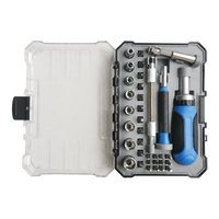 Ensemble de 35 embouts de tournevis à cliquet et douilles, porte-embouts de précision flexible, embouts CR-V pour l'entretien domestique