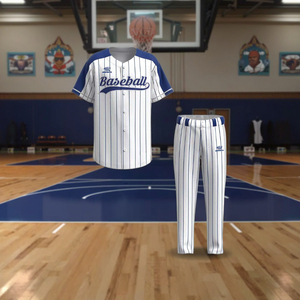 Maillot de baseball à broderie personnalisée OEM Maillot de sport d'équipe respirant blanc avec design de maillot de baseball club à rayures - Product Image 4
