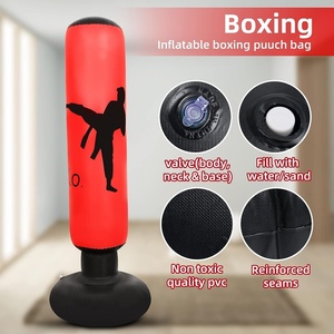 Saco de Boxeo Inflable de PVC de 160 cm para Entrenamiento de Niños, Juego de Boxeo en Interiores con Relleno de Agua y Aire - Product Image 4