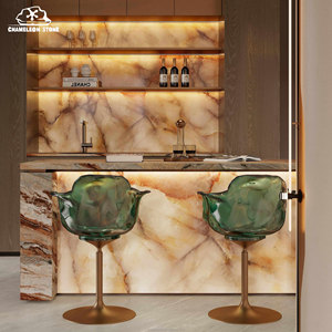 Panneaux muraux AZURE STONE 6 mm en <span class=keywords><strong>pierre</strong></span> frittée, décoration aspect marbre, légers, imperméables, finition semi-mate, naturels, pour hall et extérieur - Product Image 2