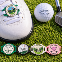 Marqueur de balle de golf personnalisé à clipser sur chaussure, en métal émaillé souple, amovible, accessoire de golf, logo personnalisé, cadeau pour golfeur