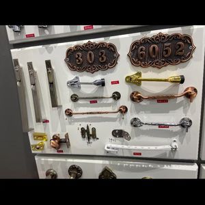 流行锌合金中式欧式复古无孔黑色自攻螺丝门把手室内把手 - Product Image 4