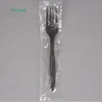Tenedores de comida rápida para llevar, tenedor desechable de plástico, individual, pp, para restaurante