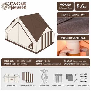 CC"Monet"air House Inflatable <b>Tent</b> <b>Large</b> Camping Outdoor Waterproof Travel Camp air Inflatable <b>Tent</b> - Product Image 2