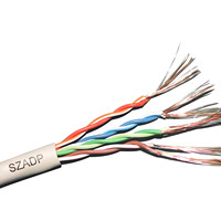 Cable LAN SZADP 23AWG para Exteriores, Blindado, Par Trenzado, CAT5 CAT6 SFTP, 305m, Par Trenzado Multifilar, CAT5 CAT6 UTP, 4 Pares, 23AWG