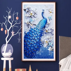 Large 5D Bird Diamond Painting By Numbers Kit For Adults Lucky