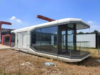 Casa Prefabricada Inteligente Tipo Cápsula Espacial, Casa Contenedor de Lujo de Alta Calidad, 20 pies/40 pies