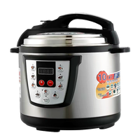 Cuisinière à pression électrique en acier inoxydable 4L HL-14, boutons intelligents pour sélection directe, cuisson rapide, multifonction 10-en-1