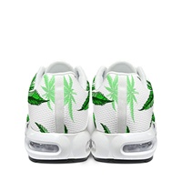 Hot Pot feuilles feuille d'herbe vert et blanc coussin d'air chaussures de sport chaussures surdimensionnées pour hommes livraison directe chaussures rembourrées pour femmes