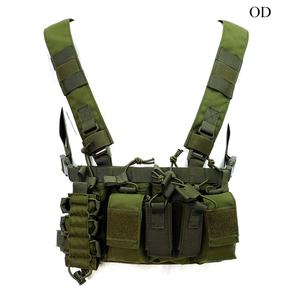 Gilet tactique modulaire réglable multi-poches en nylon léger pour la course et la chasse, système Molle D3, gilet de poitrine tactique - Product Image 6