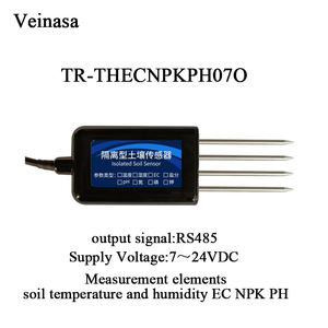 TR-THECNPKPH07O 7in1 고정밀 통합 토양 수분 온도 습도 EC PH NPK 염도 센서 스마트 농장 - Product Image 2
