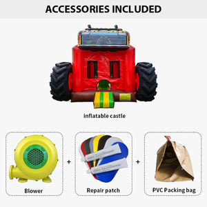 Castillo Inflable Comercial Personalizado, Brincolín, Casa de Brinco con Diseño de Camioneta Monstruo Pequeña para Fiestas - Product Image 2