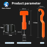 Système de nivellement de carreaux en forme de T amovible en PP PE, outils d'espacement de carreaux durables et imperméables pour la construction de sols et de murs
