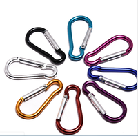 Vente chaude 2021 : Mousquetons en aluminium 67x36mm, forme plate en D, design moderne de haute qualité, couleurs personnalisées pour bouteilles, sacs et chargeurs