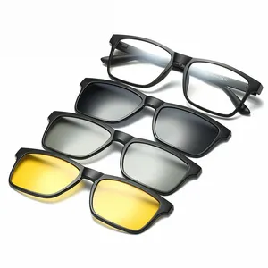 2024 ใหม่โรงงานขายส่งยอดนิยมแม่เหล็กGlancingชุดกระจกสําหรับผู้ชายและผู้หญิงPolarized 3Dแว่นตากันแดด