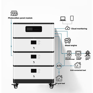 高品質48V/51.2V家庭用太陽エネルギー貯蔵電源システム100Ah 5kwh 60kwhリン酸鉄リチウム (Lifepo4) スタックバッテリー - Product Image 3