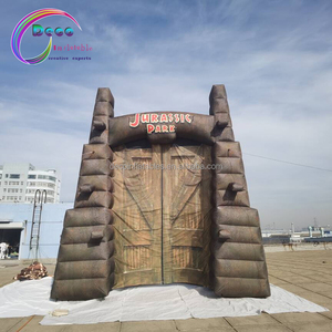 قوس مدخل حديقة الجوراسية القابل للنفخ مخصص للحديقة الترفيهية - Product Image 2