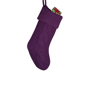Solid Color Woven <b>Christmas</b> Stockings & Socks <b>Gift</b> <b>Bags</b> <b>Large</b> Wool Home Wall Decorations Candy <b>Bags</b> Soft Embroidered - Product Image 5