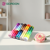 Ruban satiné Gordon 196 couleurs en stock, écologique, durable, bobine de 1,5 pouce, fleurs roses, polyester SF/DF, 100 yards, personnalisé, Oeko-Tex